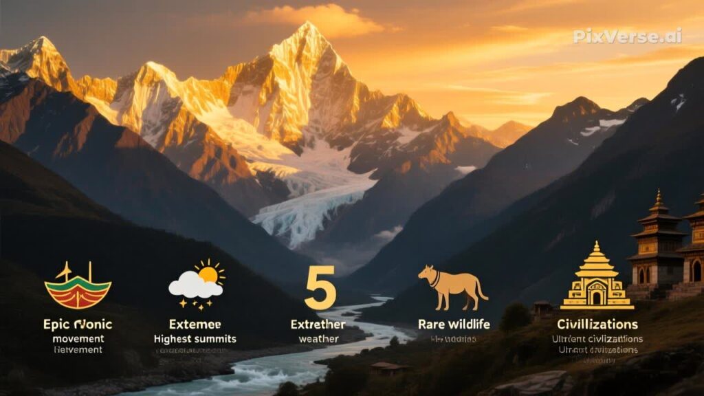 What are 5 facts about the Himalayan Mountains? facts about the himalayan mountains