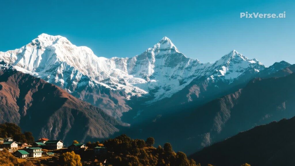 Skilled Mountain Climber from the Himalayas himalayan mountains